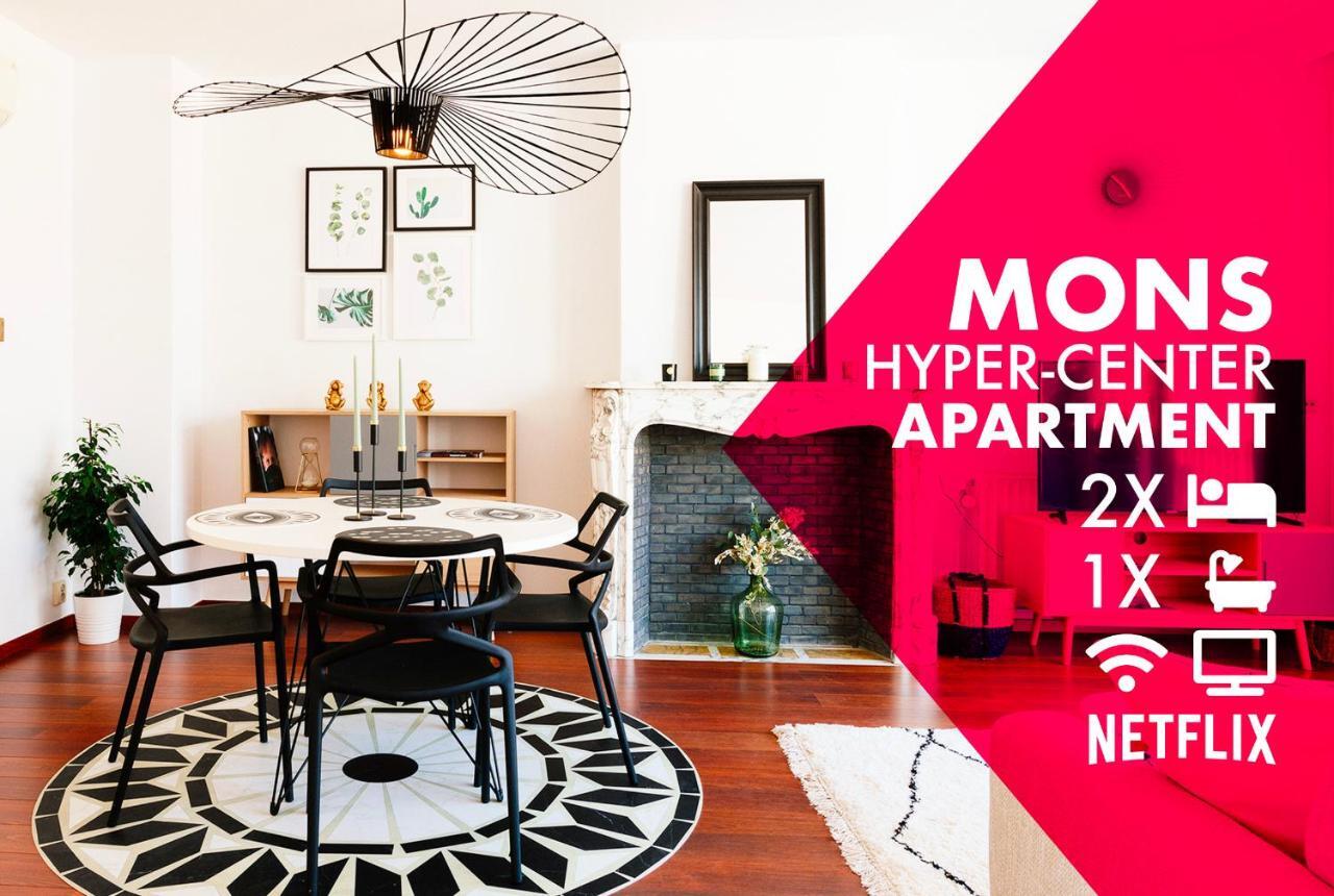 Luxury Apart' Mons City Center With Terrace Apartment ภายนอก รูปภาพ